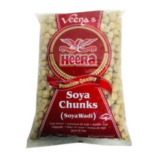 Heera Soya Chunks. Healthy vegetarian meat substitute high in protein.