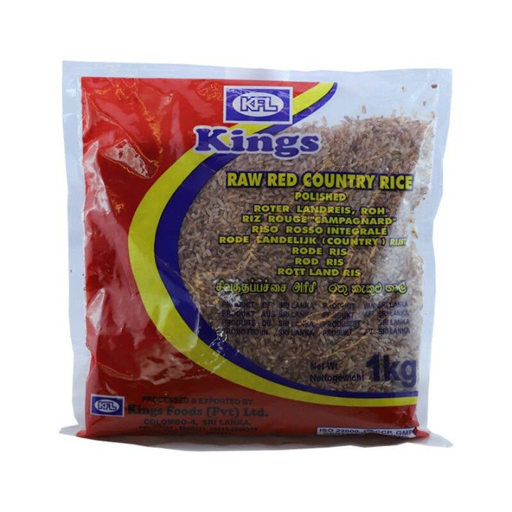 KFL Kings Red Raw Rice. Authentic Sri Lankan country rice. Healthy and tasty.