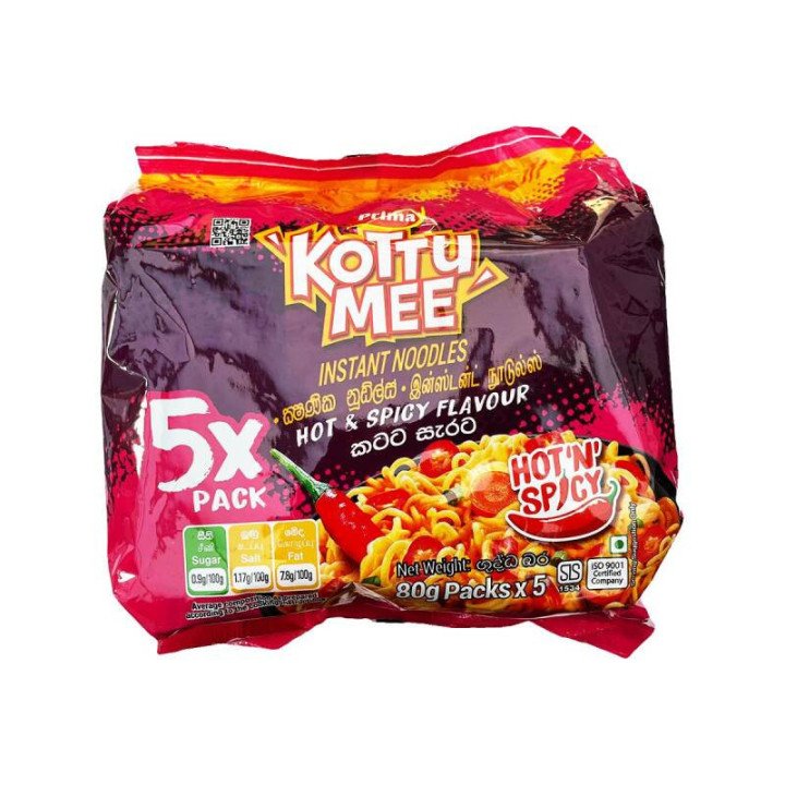 Kottu Mee Hot & Spicy Noodles. A fiery treat for spicy food lovers.