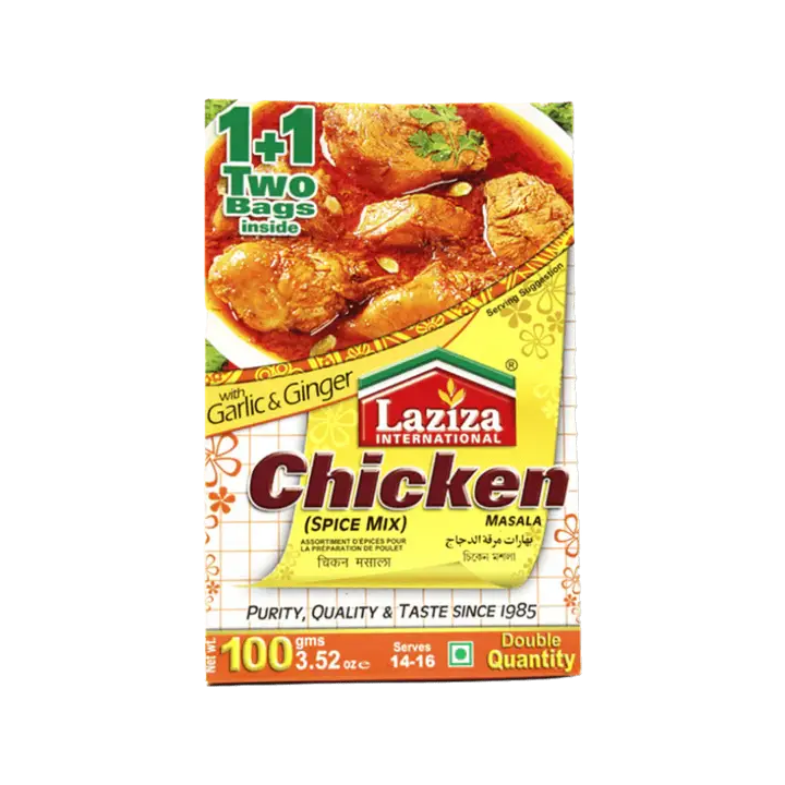 Laziza Chicken Masala. Essential blend for tasty chicken curry.