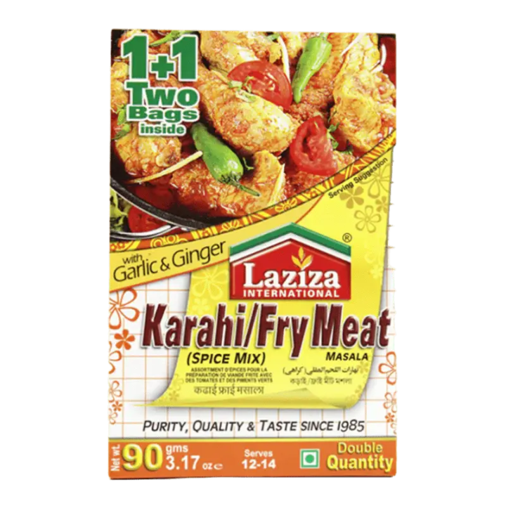 Laziza Karahi Masala. For spicy wok-fried meat dishes.