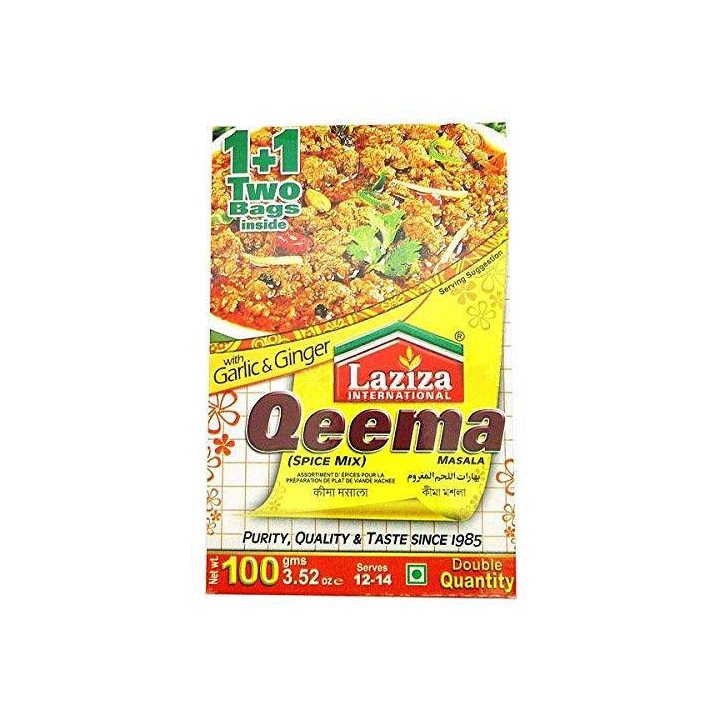 Laziza Qeema Masala. Perfect seasoning for minced beef or lamb.