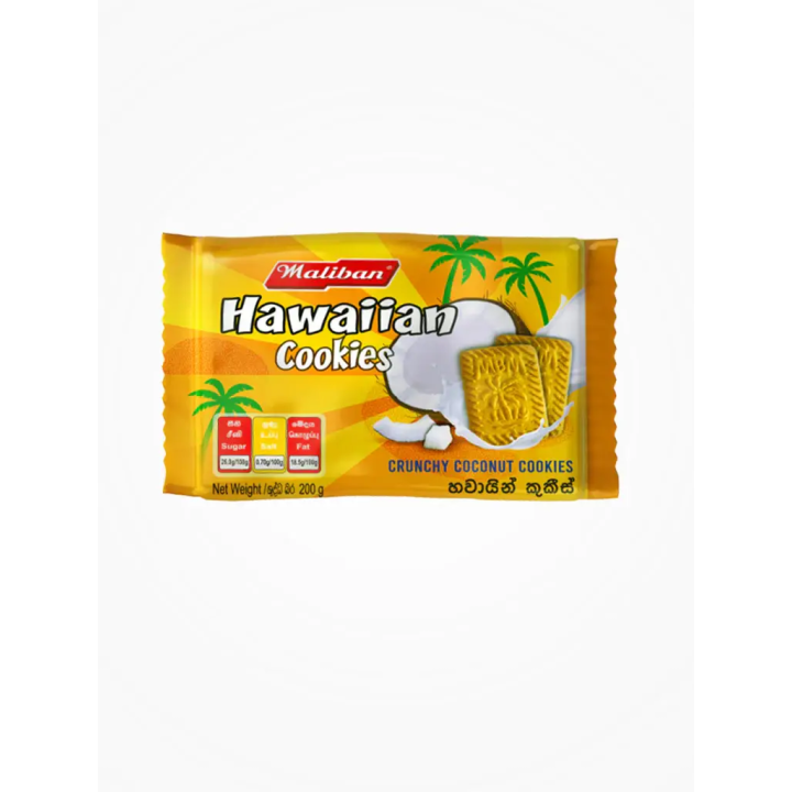 Maliban Hawaiian Cookies. Tropical coconut flavour in a crunchy cookie.