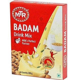 MTR Badam Drink Mix. Enjoy hot or cold almond milk instantly.
