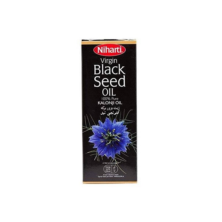 Niharti Vegan Black Seed Oil. Pure and natural cold-pressed supplement.