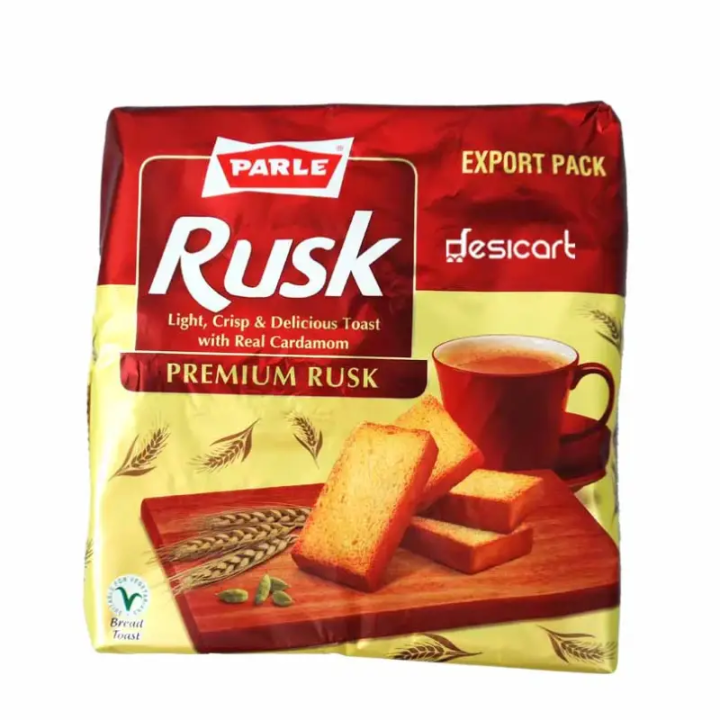 Parle Premium Rusk. Crunchy cardamom toast perfect for tea time.