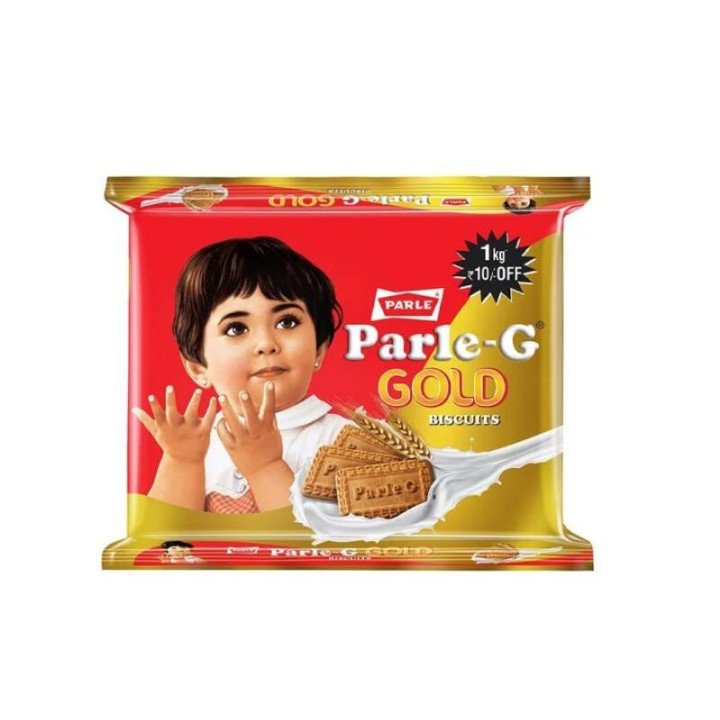 Parle-G Gold Cookies. Richer and crunchier glucose biscuits for a premium tea time.