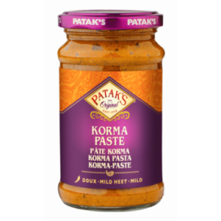 Pataks Korma Paste. Easy base for a delicious and creamy coconut Korma curry.